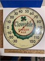 Cloverade Gingerale Ale Advertisement Thermometer