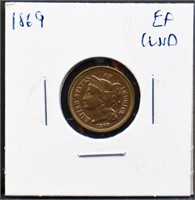 1869 3 cent nickel