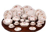 104 PCS ROYAL CROWN DERBY 'POESIES' DINNERWARE