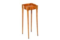 SMALL ENGLISH SATINWOOD CANDLE STAND