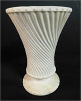 8" White McCoy Vase