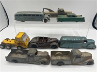 Vintage Tootsietoy Midge & other toy cars