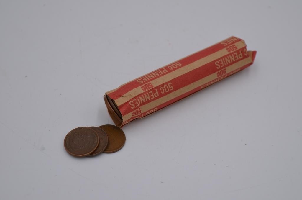 Roll of 1940 Wheat Pennies
