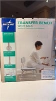 New in box transfer bench with back