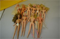 Lot of 10 Barbie Dolls