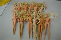 Lot of 12 Barbie Dolls