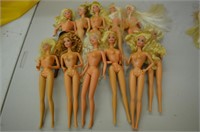 Lot of 11 Barbie Dolls