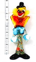 Murano art glass 8in clown