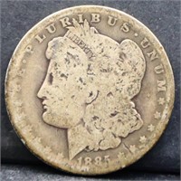1885O Morgan silver dollar