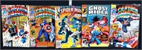 Lot of 6 Marvel comics, inc Captain America