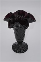 Fenton Dark Purple Vase