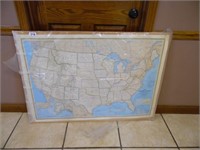 LARGE, NATIONAL GEOGRAPHIC MAPS, 43''X30''