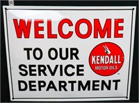 Porcelain 16x13 Kendall Service Department sign