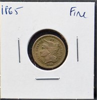 1865 3 cent nickel