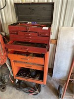 2 PC. TOOL CHEST W/ TOOLS - JUMPER CABLES