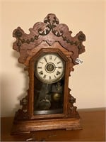Vintage clock with key