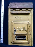 Vintage metal hanging mailbox