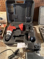 19.2V DRILL W/ 2 BATTERIES, CHARGER & CASE