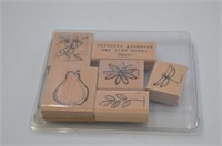 6 Wood Stamp Set