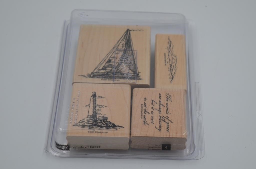 4 Wood Stamp Set