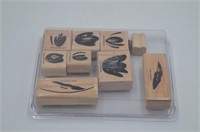 9 Wood Stamp Set