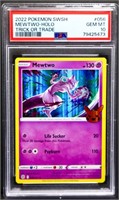 Graded gm mint 2022 Pokemon Mewtwo Holo card