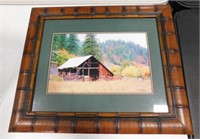 Nice Barn Picture w/Wood Frame
