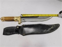Vintage Brass/Wood Handle Knife