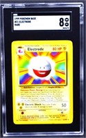 Graded 1999 Pokemon Base Electrode card