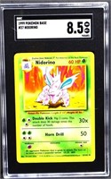 Graded 1999 Pokemon Base Nidorino card