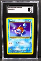 Graded 2000 Pokemon Team Rocket Squirtle card