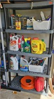 3 PLASTIC GARAGE SHELVES