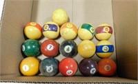 Set of Pool Table Balls