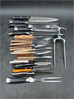 Various Kitchen Knives