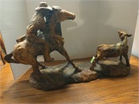 Attila's cowboy sculpture 19x34