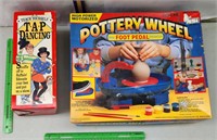 Kids tap dancing & pottery wheel activity kits