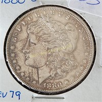 1880-0 Silver Morgan Dollar MS