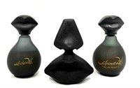Three Vintage Mini Salvador Dali Perfume Bottles