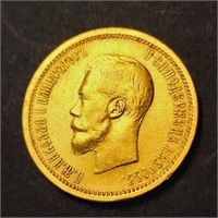 22K  8.6G 1899 Russian  Coin