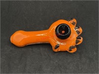 Monster Claw Orange Glass Pipe