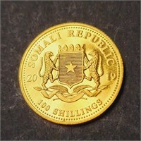 24K  3.15G 2019 Somali Republic Coin