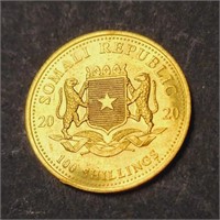 24K  3.15G 2020 Somali Republic Coin