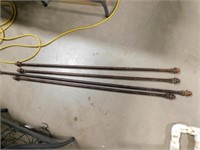 4 Curtain Rods