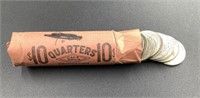$10 ROLL OF 1964 AND OLDER SILVER QUARTERS