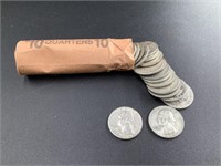$10 ROLL OF SIVER QUARTERS 1964 AND OLDER