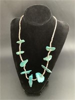 NAVAJO BEADED TURQUOISE NECKLACE