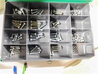 Metal box full of Screws and Bolts