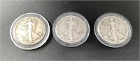1942-44-45 HALF DOLLARS