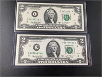 1976 TWO DOLLAR NOTES