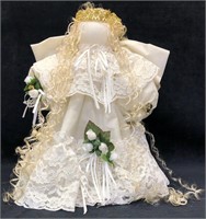 Vintage Handmade Americana Ivory & Lace Bride Doll